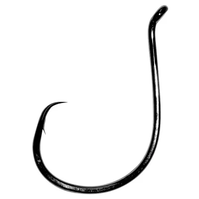 Afbeelding van Gamakatsu Black Octopus Circle Hook 2/0 (6st) Meerval haken