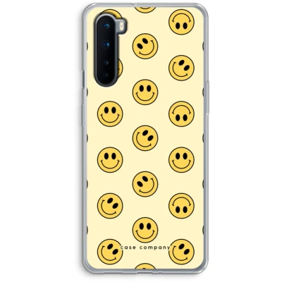 Afbeelding van Case Company® hoesje geschikt voor OnePlus Nord Smiley N2 Soft Cover Telefoonhoesje Bescherming aan alle Kanten en Schermrand
