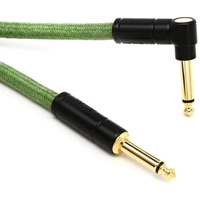 Afbeelding van Fender Festival Instrument Cable [S/A] 3m (Green) Gitaarkabel