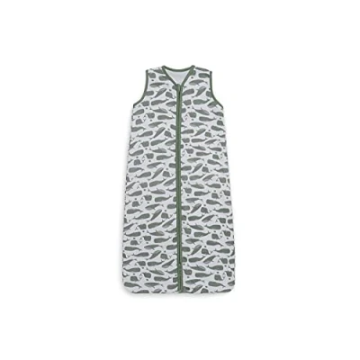 Afbeelding van Jollein Baby Slaapzak Hydrofiel 70cm Whales Ash Green