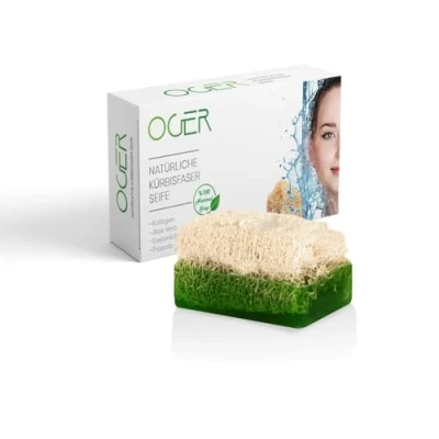 Afbeelding van Oger Natuurlijke pompoenvezelzeep, 110 g, aloë vera, 1 stuk