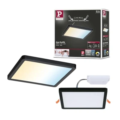 Afbeelding van Paulmann Areo 79966 LED inbouwpaneel 13 W Warmwit Zwart