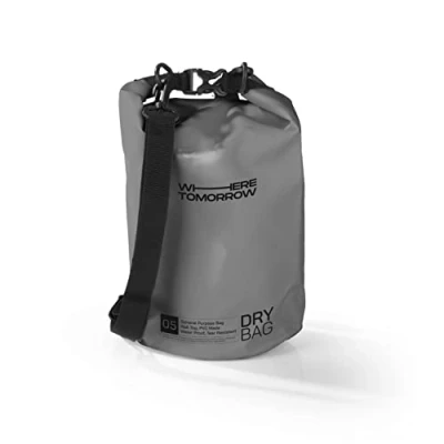 Afbeelding van Where Tomorrow PVC dry bag Style 01 5L grijs