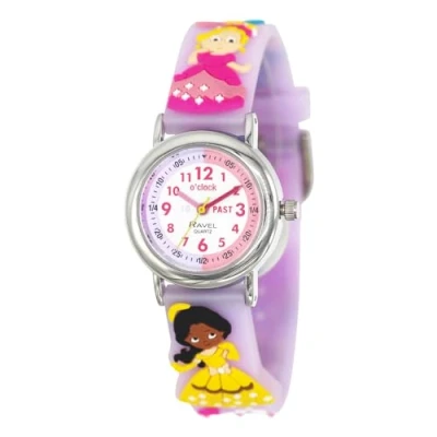 Afbeelding van Ravel Kinderen leren het tijdhorloge, Blauwe honden, armband