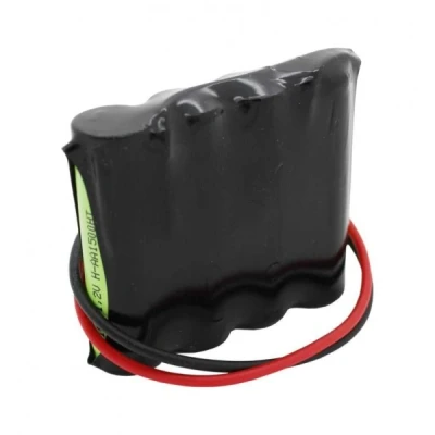 Afbeelding van batterij voor noodlicht NiMH 4.8V 1500mAh F1x4 Mignon AA met 200 mm kabel vervangt 4,8V
