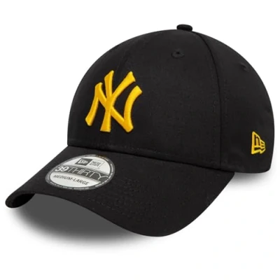 Afbeelding van New Era York Yankees 39Thirty Stretch Cap zwart, zwart., S M