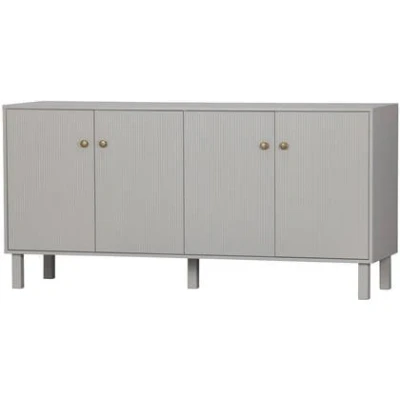 Afbeelding van WOOOD Madu Dressoir Grenen Wolkengrijs 78x160x46