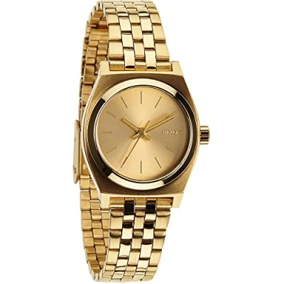 Afbeelding van Nixon Small Time teller Spring 2017 All Silver Crystal, Goud/Goud,