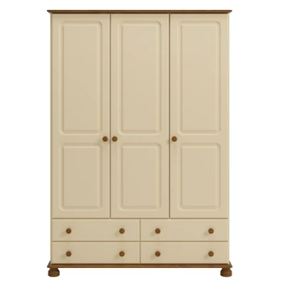 Afbeelding van Kledingkast Rich D 130 cm breed in creme