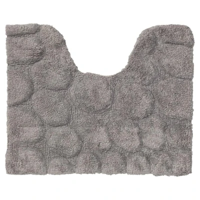 Afbeelding van Sealskin Pebbles Toiletmat Katoen 50x60 cm Grijs