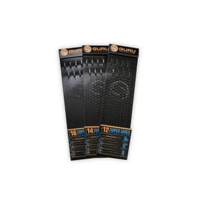 Image de Guru Super LWGS Bas de ligne montés pour canne fixe 15cm Size 12 (0.17mm) (8 pièces) coup