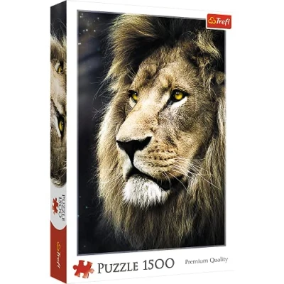 Image de Trefl, Puzzle, Portrait d&#039;un Lion, 1500 Pièces, Qualité Premium, pour Adultes et Enfants à partir de 12 ans