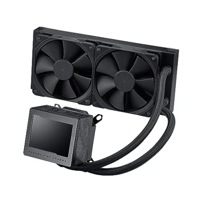 Image de ASUS ROG RYUJIN III 240 Système de refroidissement liquide processeur avec écran LCD (pour : AM4, LGA1200, LGA1700, AM5, LGA115x Socket) cuivre 120 mm