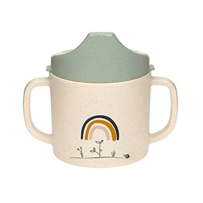 Image de LÄSSIG Tasse à boire pour enfants avec anse et couvercle amovible 150 ml/Sippy Cup Garden Explorer