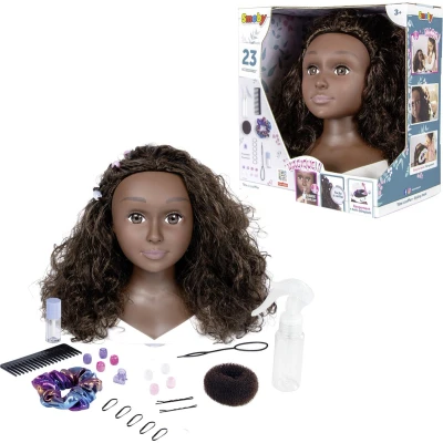 Afbeelding van Smoby My Beauty Afro Styling Head Kaphoofd 23 Accessoires Vanaf 3 jaar