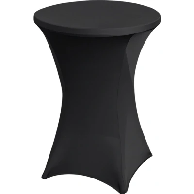 Afbeelding van Tafelrok BRASQ voor statafel 80cm zwart