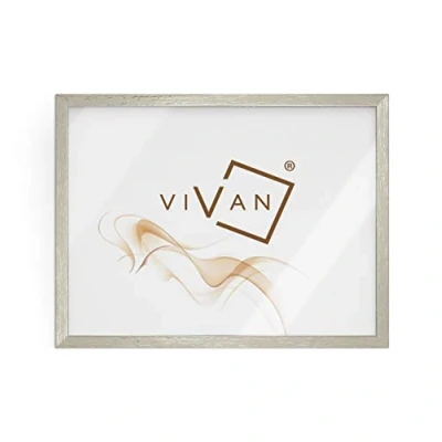 Afbeelding van VIVAN Houten Fotolijst, zilverkleurig, formaat afbeelding 30 x 40 cm