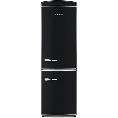 Afbeelding van Severin RKG 8998 Retro Combi Koelkast No Frost Energieklasse E Zwart
