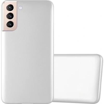 Afbeelding van Cadorabo Hoesje geschikt voor Samsung Galaxy S22 PLUS in METALLIC ZILVER Beschermhoes gemaakt van flexibel TPU silicone Case Cover