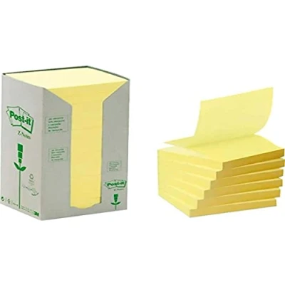 Afbeelding van Post it Plaknotitie 7100172251 76 mm x Geel 1600 vellen