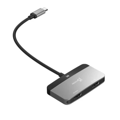 Afbeelding van j5create 8K USB C naar Dual HDMI beeldschermadapter