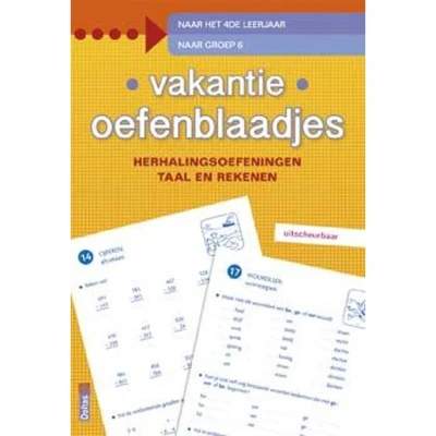 Afbeelding van Uitgeverij deltas vakantie oefenblaadjes naar groep 6