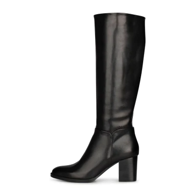 Afbeelding van PS Poelman Fleur Lange Laarzen, Dames, Maat: 42, Black leather Schoenen