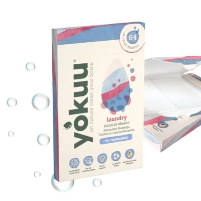 Afbeelding van Yokuu Wasstrips Wasmiddeldoekjes 0% fragrance 32 stuks