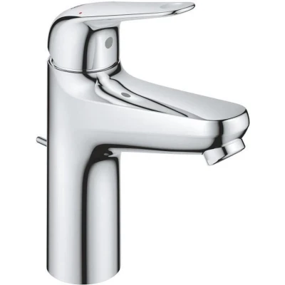 Afbeelding van Eéngreeps wastafelmengkraan GROHE Swift 24325001 Chroom Maat M Waterbesparend