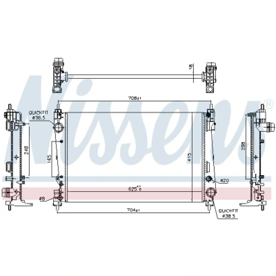 Afbeelding van Nissens Radiateur 617864