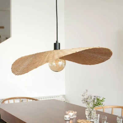 Afbeelding van Hanglamp Rayo van bamboe, naturel