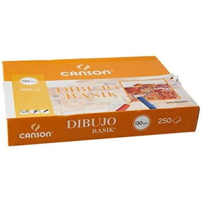 Afbeelding van Tekenpapier Canson Basik 250 Lakens