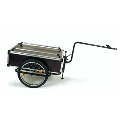 Afbeelding van Roland Profi Fietskar Wielmaat 20 inch 120 Liter Zadelpenbevestiging Zonder Deksel Zwart
