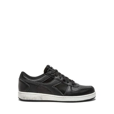 Afbeelding van Diadora Magic Basket Icona Unisex Sneakers laag, Maat: 46, Black Leer/ synthetisch