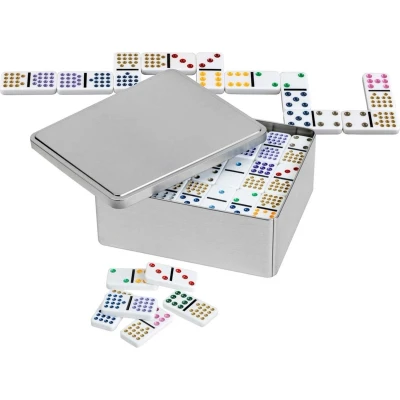 Afbeelding van Philos Domino Dubbel 15 in blik