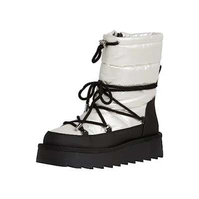 Afbeelding van Tamaris Snowboots, Dames, Maat: 38, Black/white Kunststof