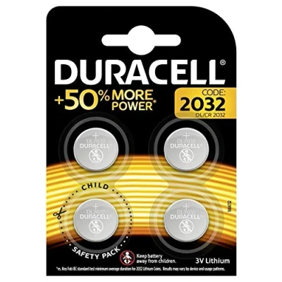Afbeelding van Duracell Lithium knoopcellen 2032, 3 V, 4 stuks