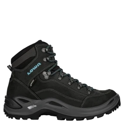 Afbeelding van Lowa Renegade GTX Mid Ws 321945 Wandelschoenen Dames Asphalt Turquoise EU 43 12 Grijs