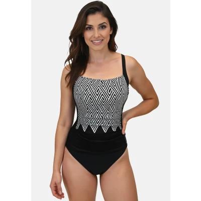 Afbeelding van Vivisence Badpak, Dames, Maat: 90E, Black white