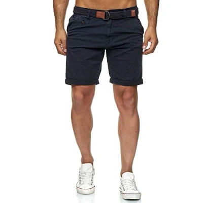 Afbeelding van Indicode Conor katoenen shorts voor heren, Navy Blauw