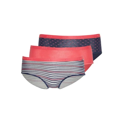 Afbeelding van DIM Pocket Boxer 3 PACK Slip, Dames, Maat: 34/36, Pink/dark blue/dark blue