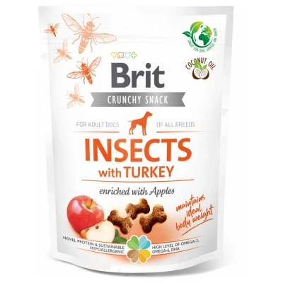 Afbeelding van Brit Dog Crunchy Cracker 200 g Hondensnacks Insecten&amp;Kalkoen&amp;Appel