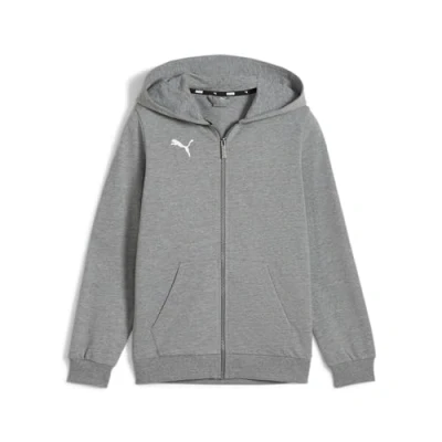 Afbeelding van PUMA kinderteamGOAL Casuals hoodedjack Jr jack met capuchon 658596 33 grijs