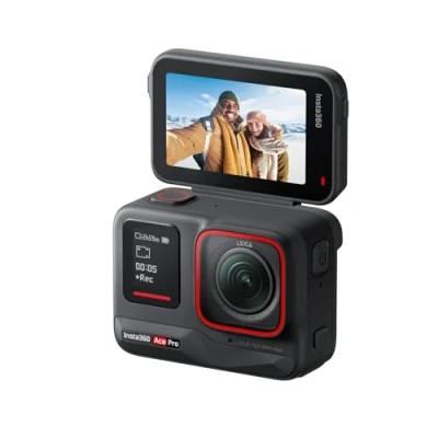 Afbeelding van Insta360 Ace Pro Waterdichte actiecamera, ontworpen met Leica, 1/1,3 inch sensor en AI ruisonderdrukking voor betere beeldkwaliteit, 4K120 fps, 2,4 opvouwbaar display de meeste functies