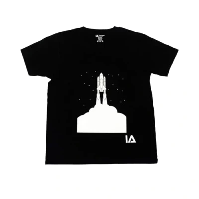 Afbeelding van Illuminated Apparel Interactive Glow T shirt, Ruimteraket
