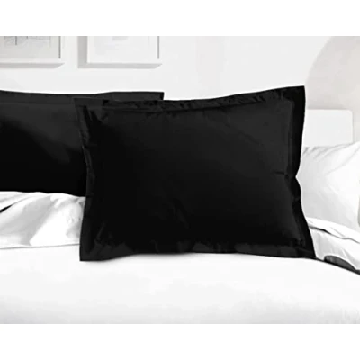 Afbeelding van Set, katoen, zwart, 50 x 70 cm
