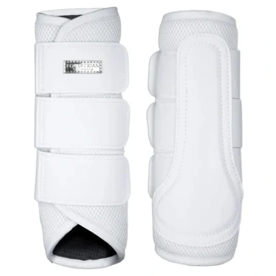 Afbeelding van Equestrian Stockholm Beenbeschermers Classic Mesh White Silver