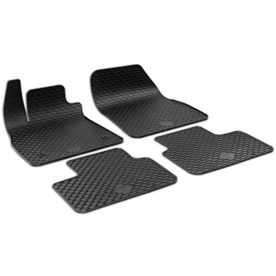 Afbeelding van WALSER RubberLine 50851 Vloermatset Rubber voor en achter 4 Zwart