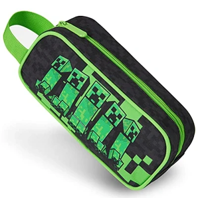 Afbeelding van Minecraft Potlood, schoolbenodigdheden etui grote capaciteit, geschenken voor jongens (zwart)