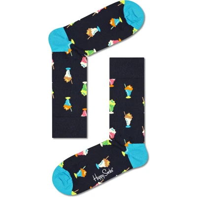 Afbeelding van Happy Socks MET Print Milkshake Sokken blue, Heren, Maat: 36 39, Blue